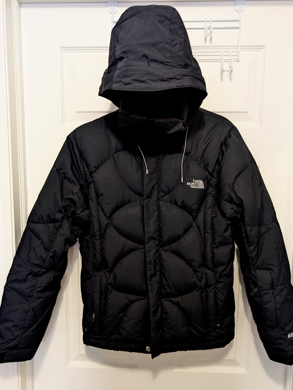 The North Face Women's Black Hooded Puffer Down  Ski Jacket